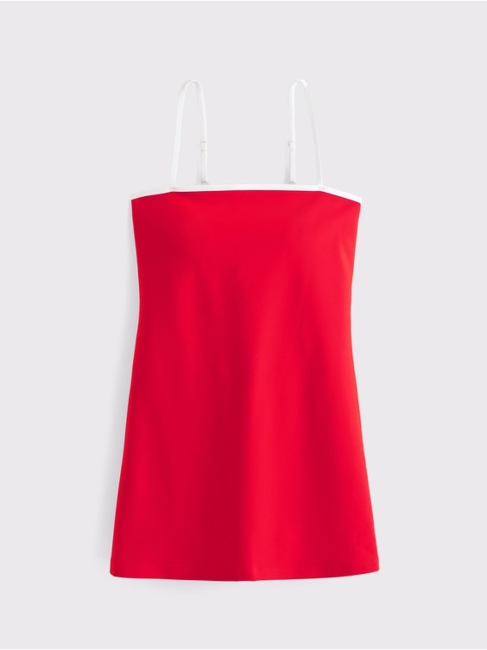 NWT Abercrombie & Fitch YPB SculptLUX Bandeau Mini Dress Medium Red Active Dress